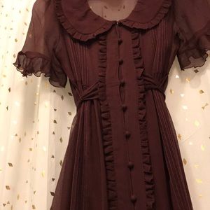 Juicy Couture Antique Vintage Wine Colored Dress